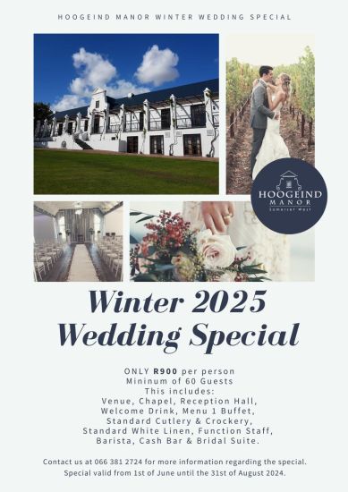 Weddings are open for 2024